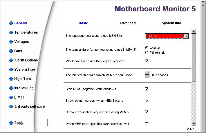 Programm Motherboard Monitor 1