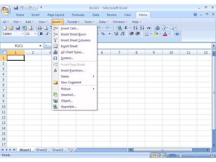 Programm Classic Menu for Excel 1