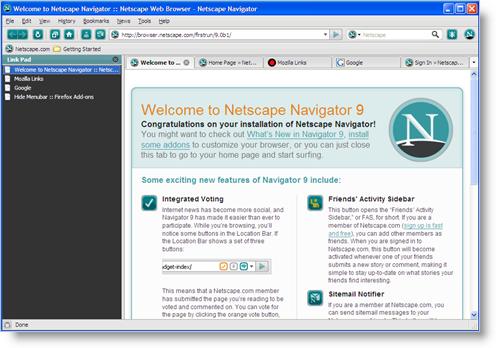 Programm Netscape Browser 1