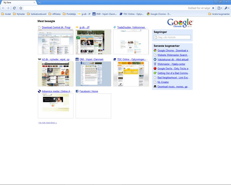 Programm Google Chrome 1