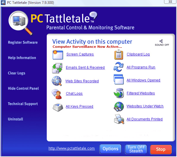 Programm PC Tattletale Internet Monitor For Kids 1