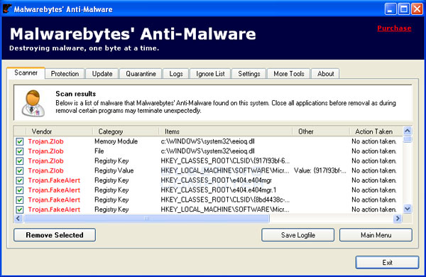 Programm Malwarebytes Anti-Malware 1