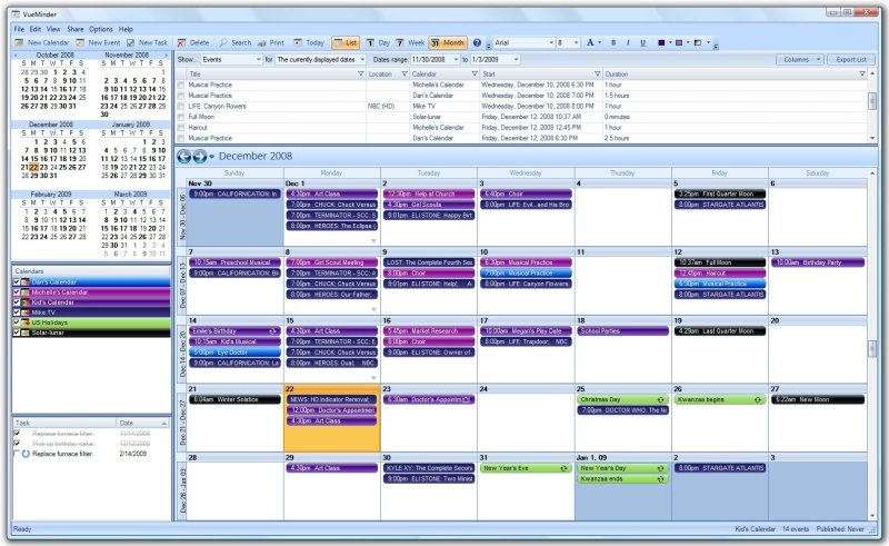 Programm VueMinder Calendar Pro 1