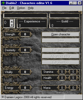Spiel Diablo 2 Character Editor 1