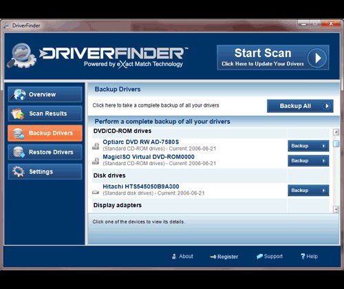 Programm DriverFinder 1